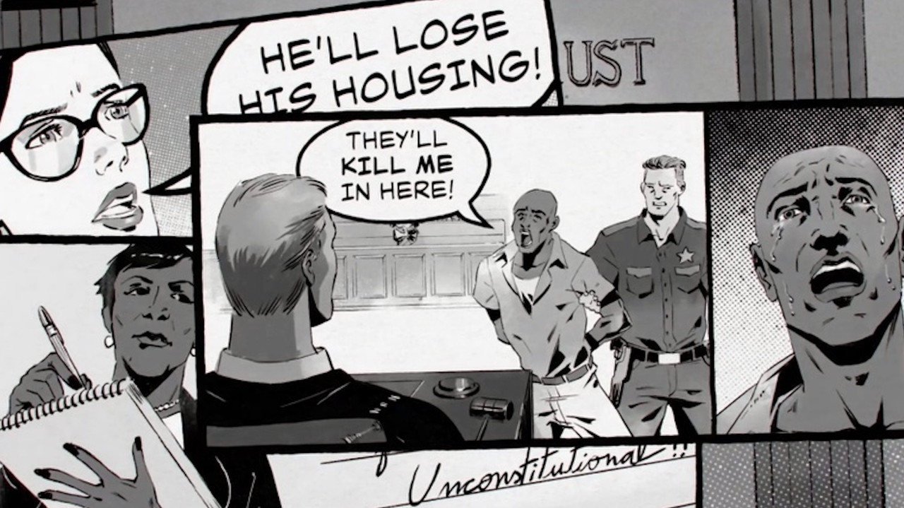 The Court Watchers backdrop