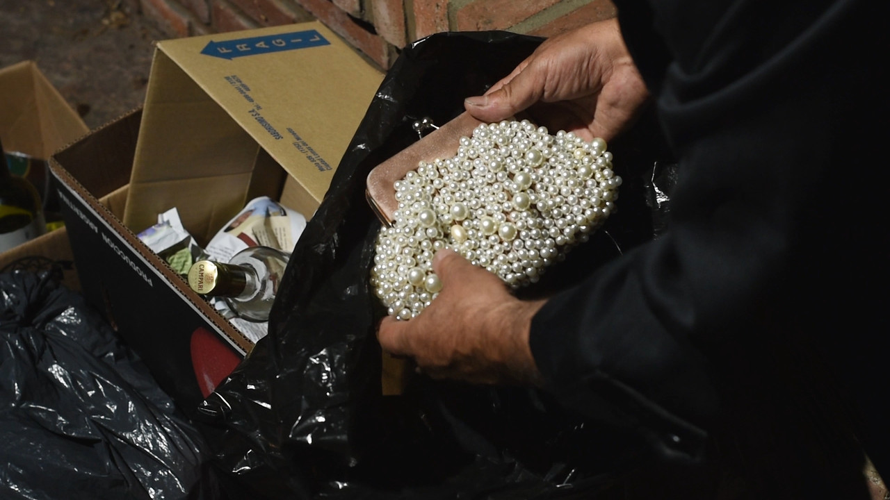 A Lady’s Beaded Bag backdrop