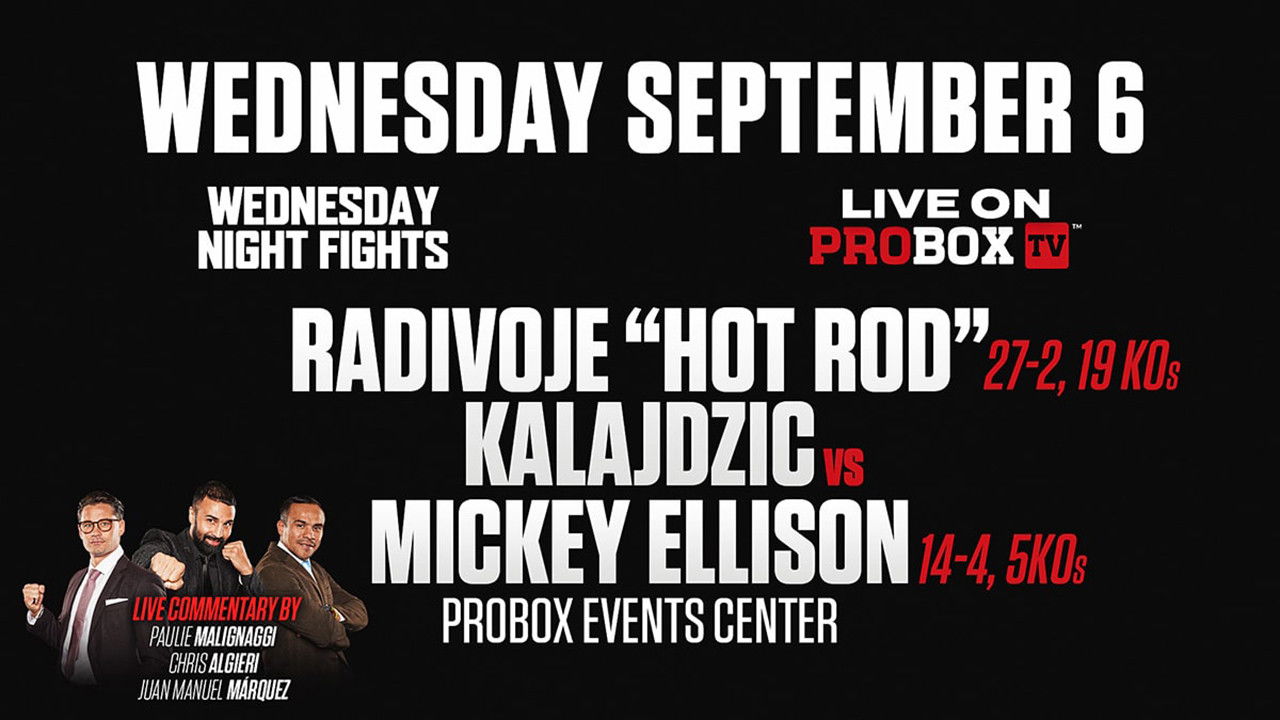 Radivoje Kalajdzic vs. Mickey Ellison backdrop