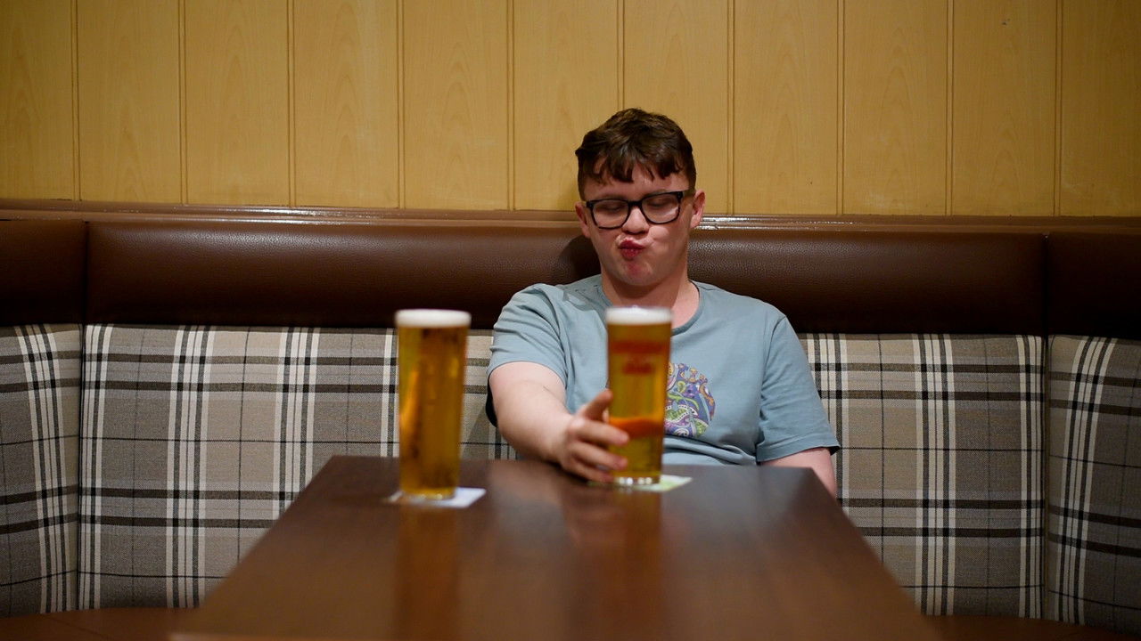 A Drink Between a Father and his Son backdrop