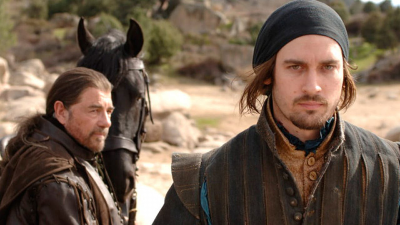 Miguel and William backdrop