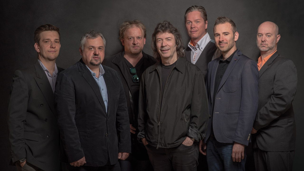 Djabe - Live in Blue with Steve Hackett, Gulli Briem and John Nugent backdrop