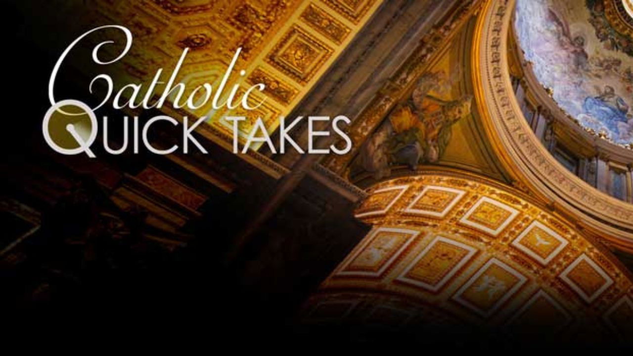 Catholic Quick Takes backdrop