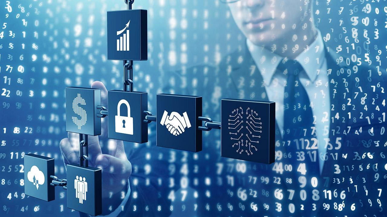 Die Blockchain-Revolution backdrop