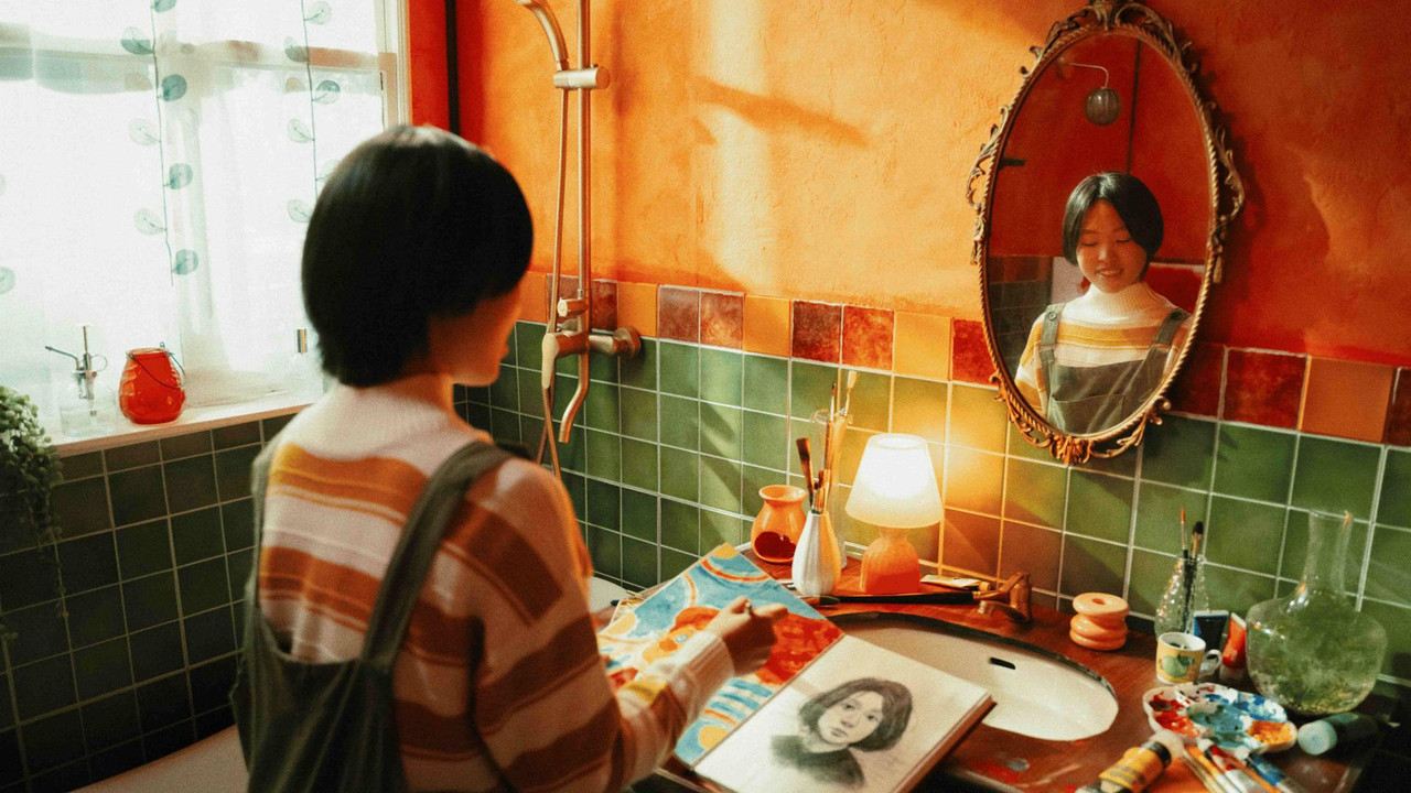 A Self-Portrait backdrop