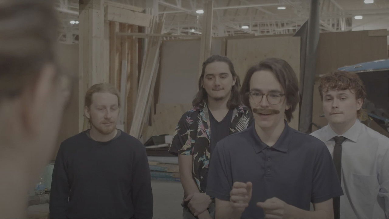 The General Inspection of the Average Parade Float backdrop