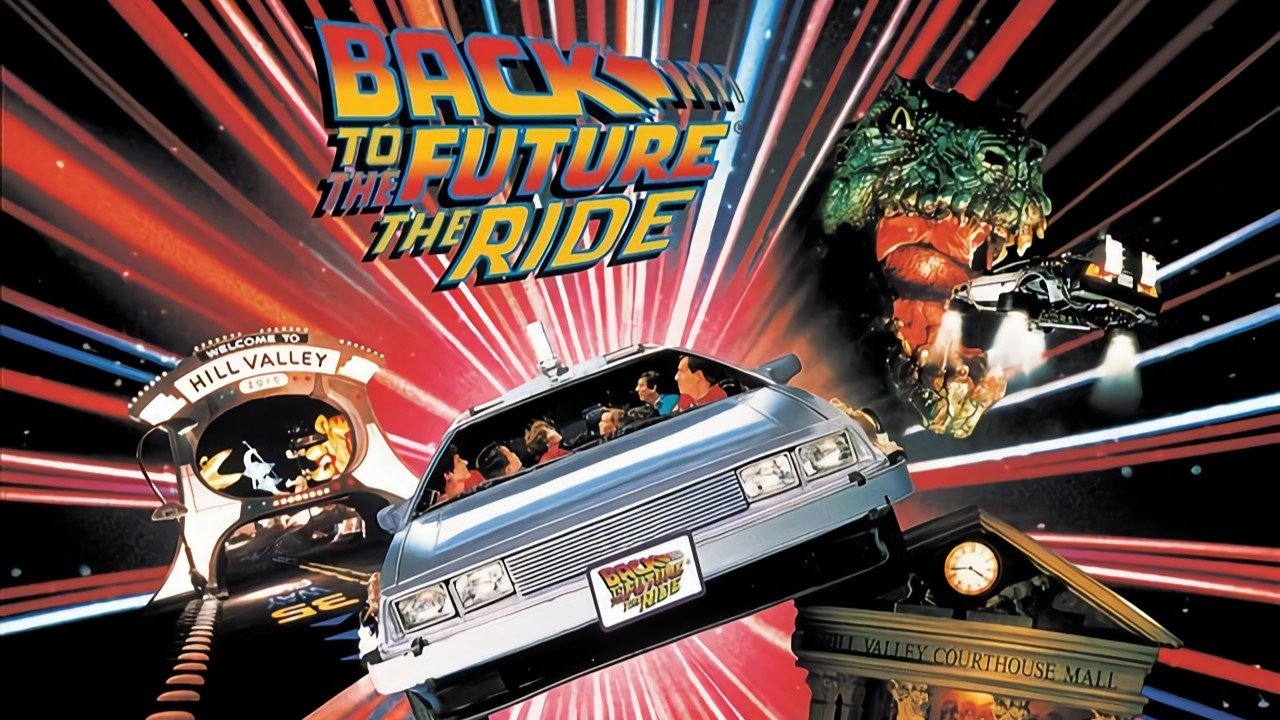 Back to the Future: The Ride backdrop