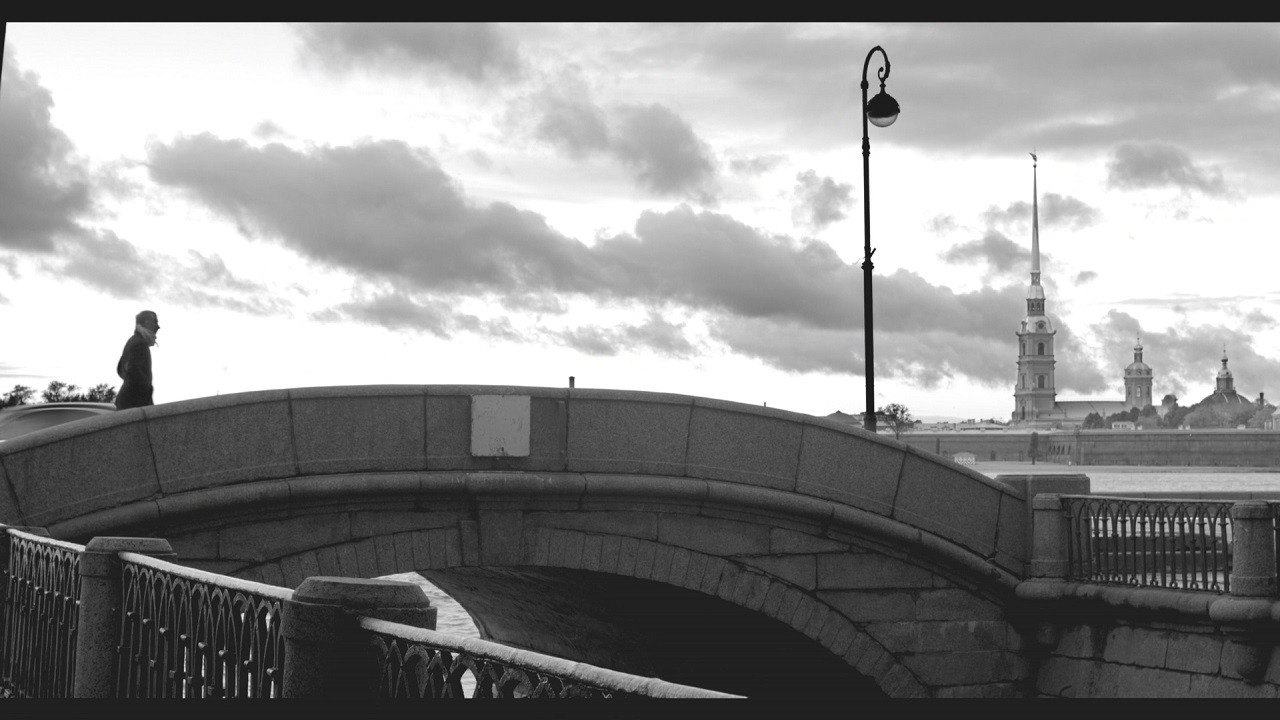 Petersburg. Noir backdrop