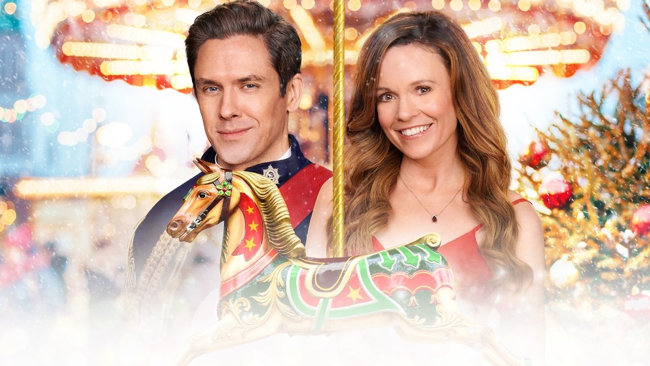 A Christmas Carousel backdrop