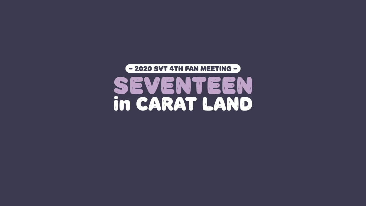 SEVENTEEN in CARAT LAND backdrop