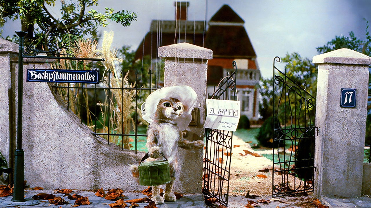 Augsburger Puppenkiste - Katze mit Hut backdrop