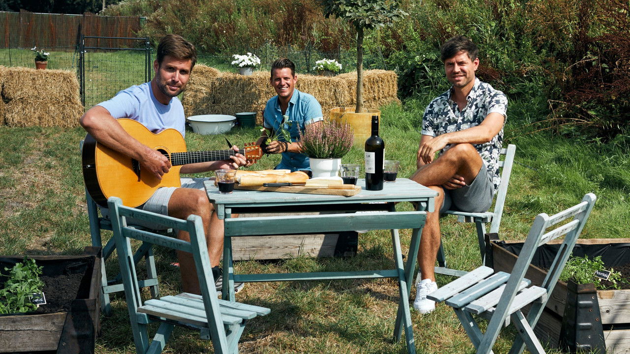 De 3 sterren camping backdrop