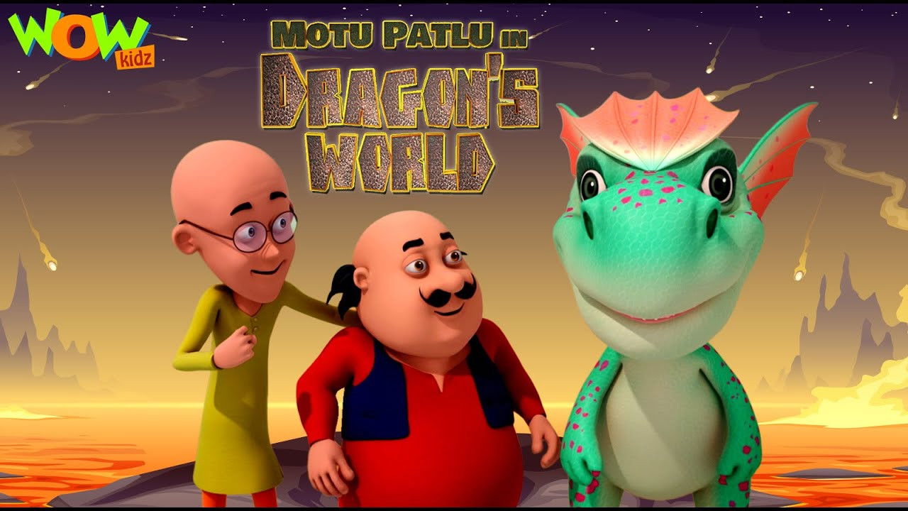Motu Patlu in Dragon's World backdrop
