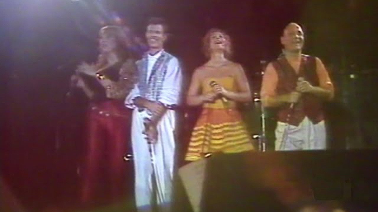 The Manhattan Transfer · Velòdrom d'Horta (Barcelona, 1989) backdrop