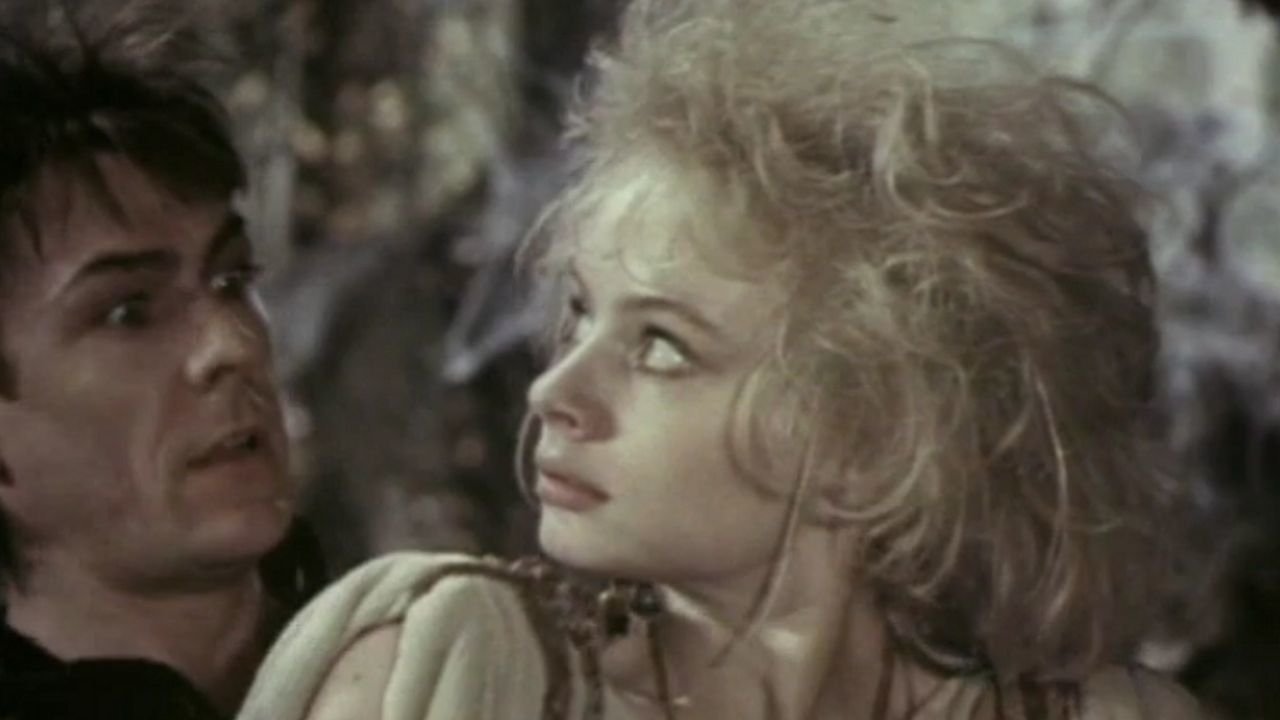 She Has a Broom, He Has a Black Hat backdrop