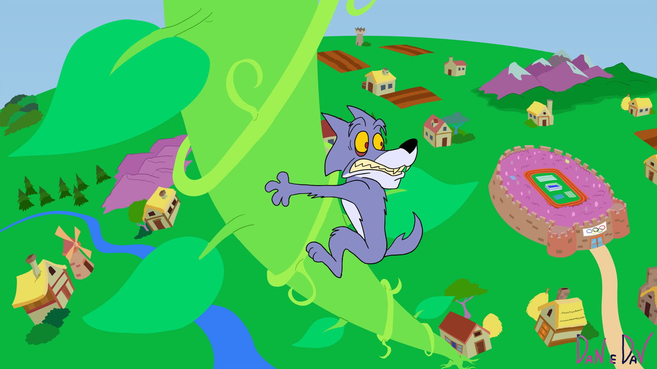 All 2024 in One Cartoon backdrop