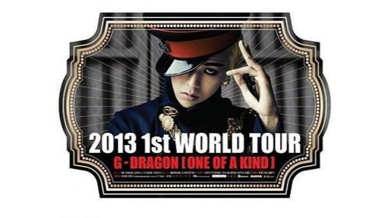 G-DRAGON 2013 World Tour -One Of A Kind- In Japan Dome Special backdrop