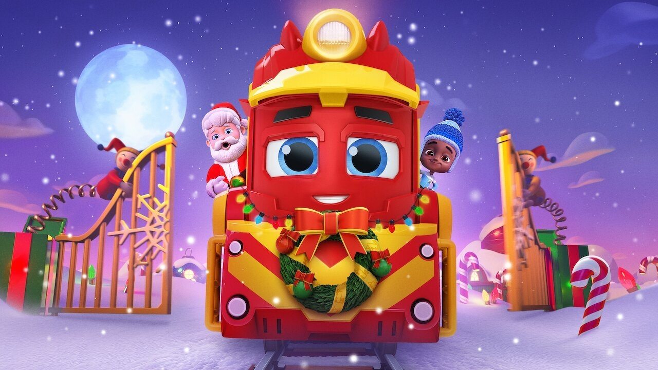 Mighty Express: A Mighty Christmas backdrop