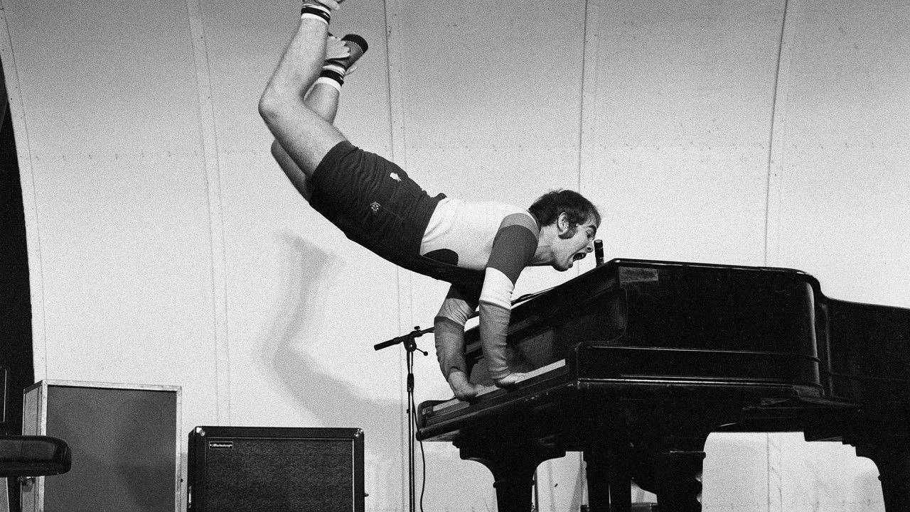 Elton John in Stockholm backdrop