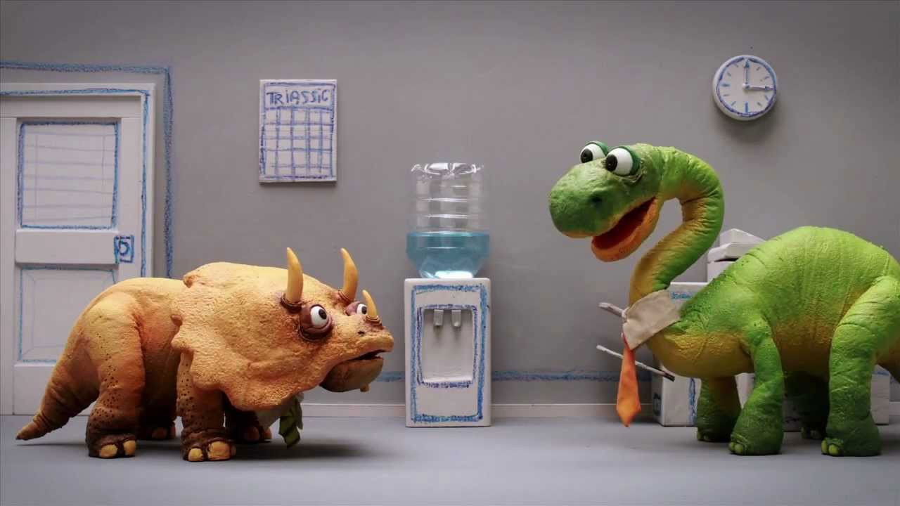 Dinosaur Office backdrop