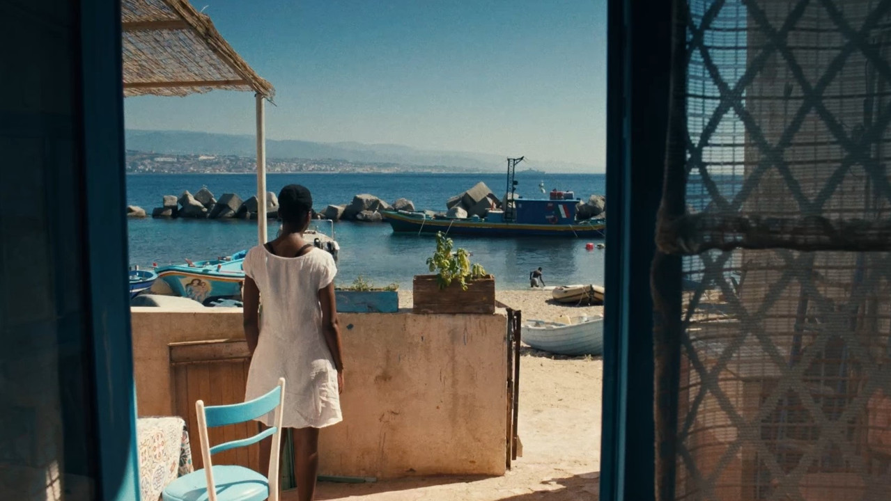 Spiaggia di vetro backdrop