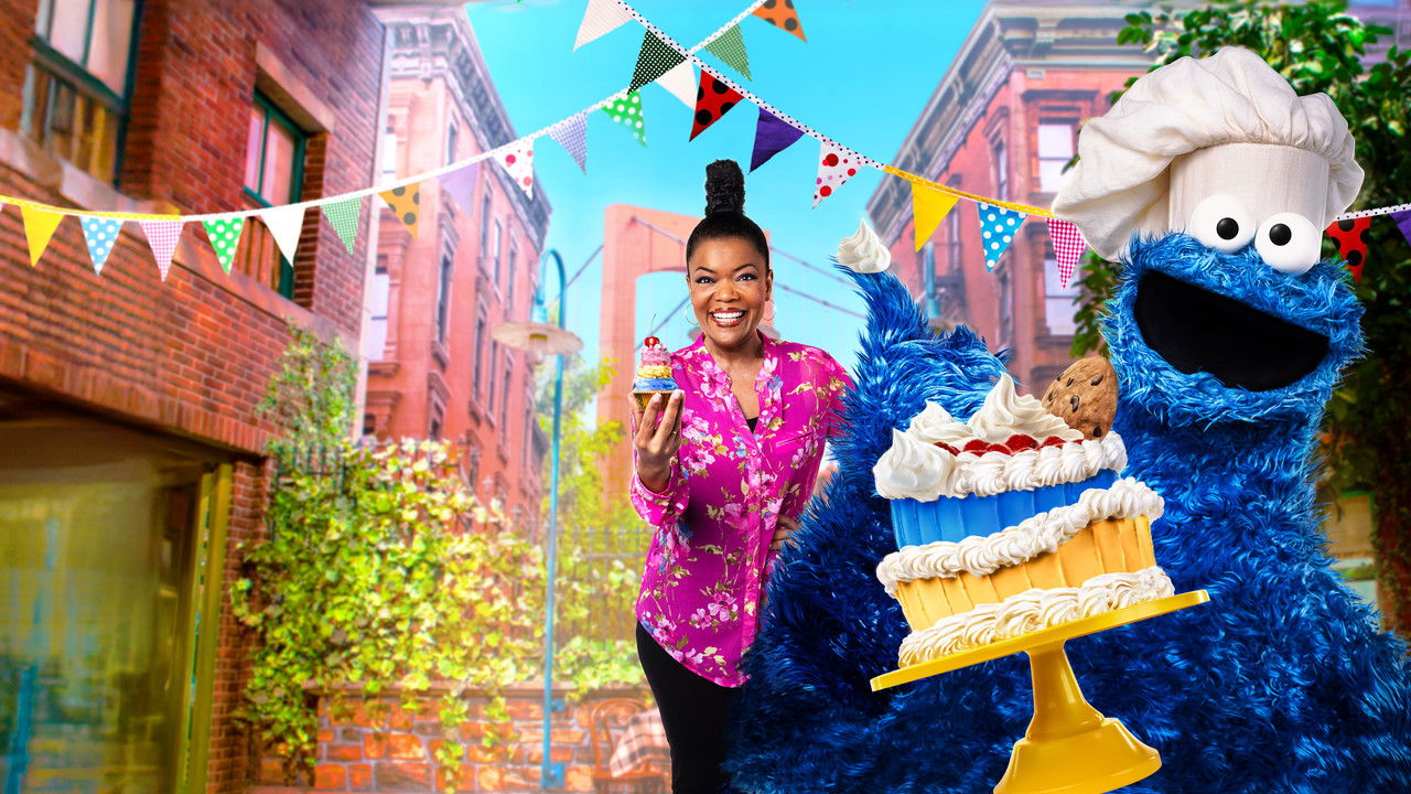 Cookie Monster's Bake Sale: Block Party backdrop