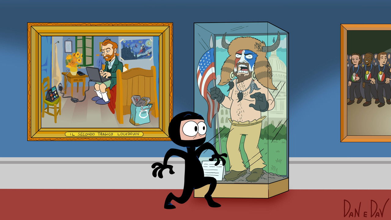 Tutto il 2021 in Un Cartoon backdrop