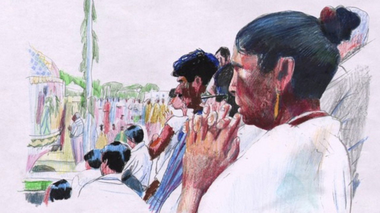 Portraits de Voyages La Réunion : Marche sur le feu backdrop