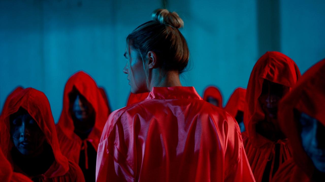 Woman in the Maze backdrop