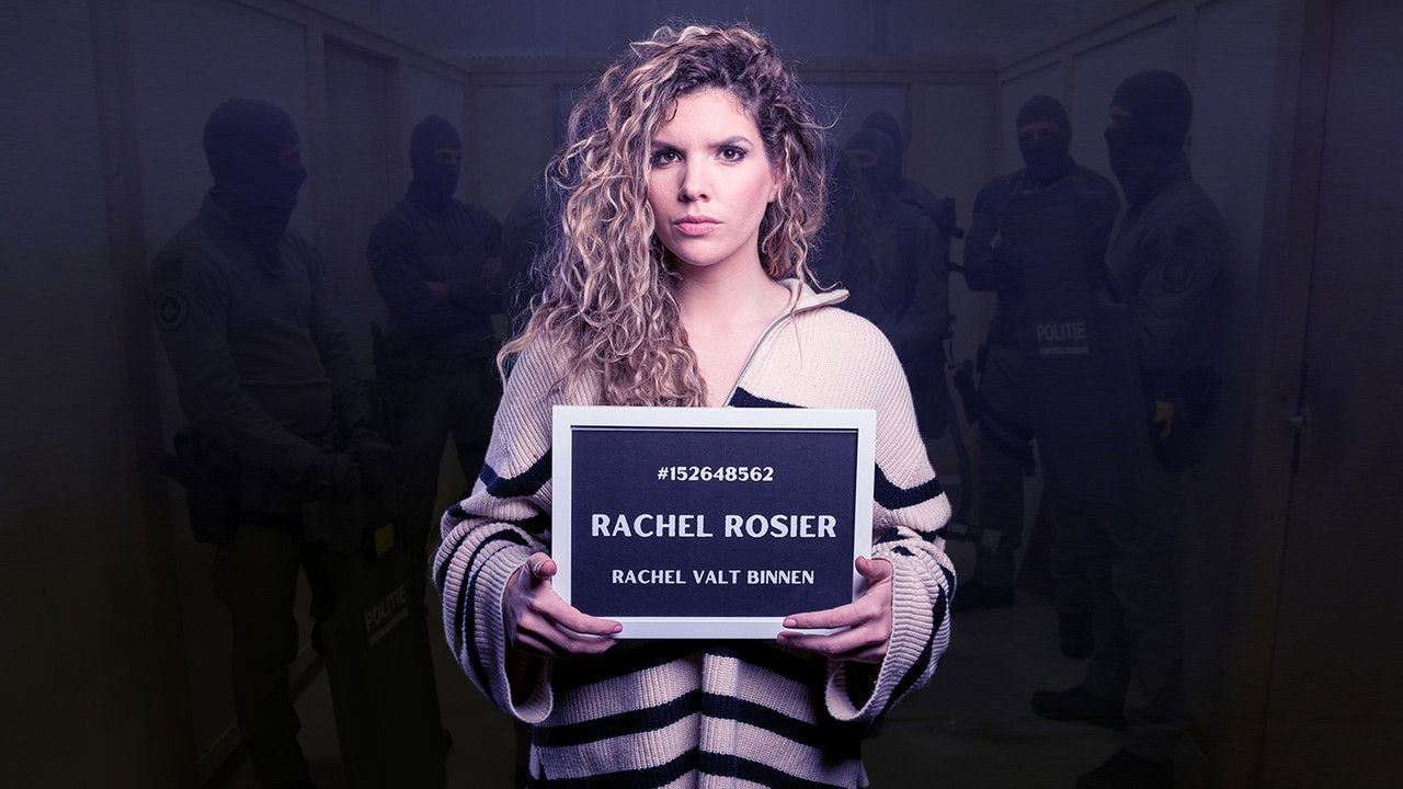 Rachel valt binnen backdrop