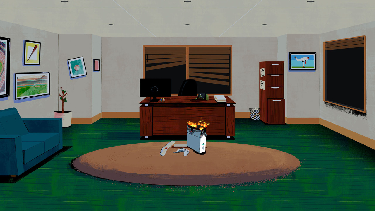 Curt Schilling's Imperfect Game backdrop