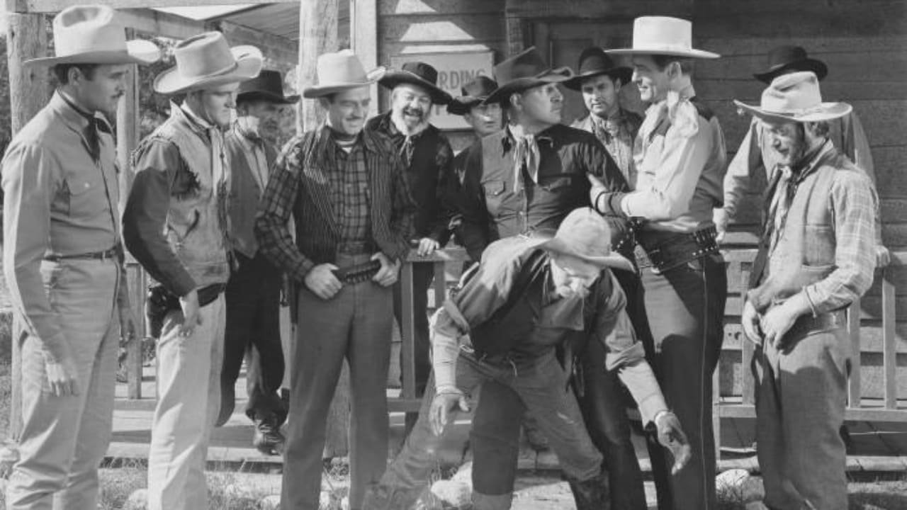 The Lone Rider in Ghost Town backdrop