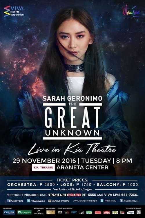 Sarah Geronimo: The Great Unknown poster
