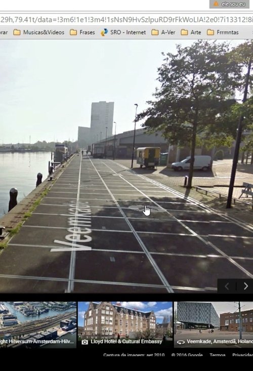 Visit to Lloyd Hotel via Google Earth poster