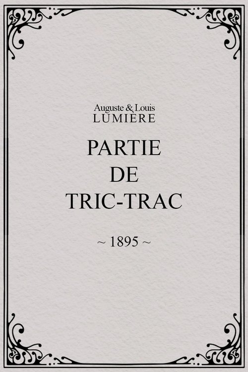 Partie de tric-trac poster