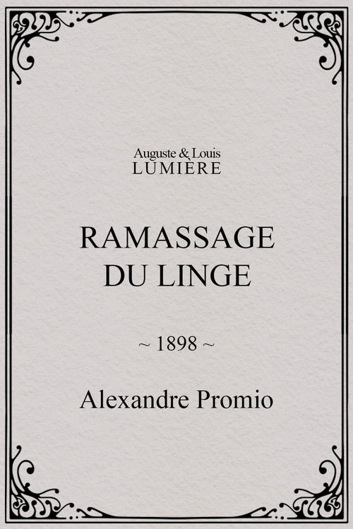 Ramassage du linge poster
