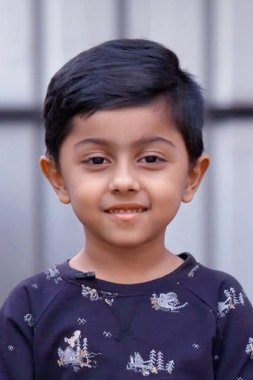 Rithvik as 6-year-old Muttiah Muralitharan