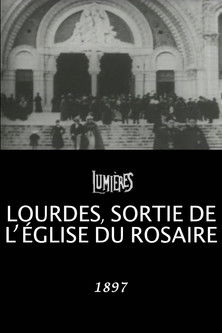 Lourdes, Leaving the Church of the Rosary poster