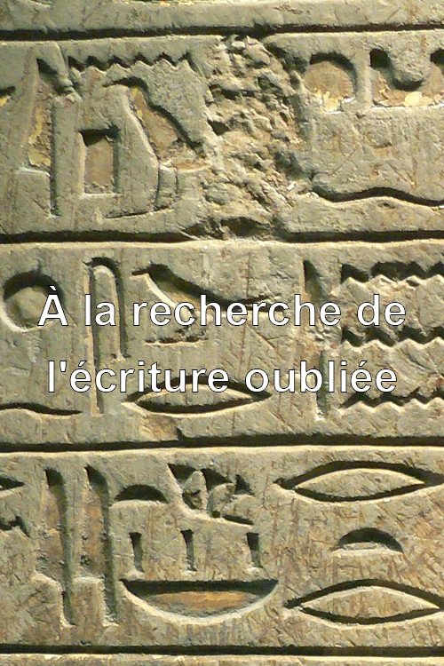 À la recherche de l'écriture oubliée poster