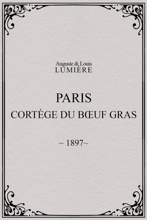 Paris, cortège du bœuf gras (char du prince du carnaval) poster