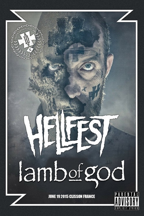 Lamb of God: Hellfest 2015 poster