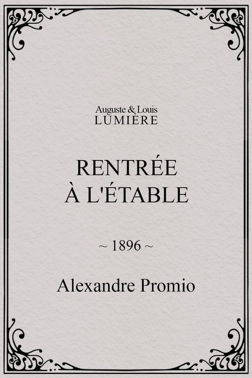 Rentrée à l'étable poster