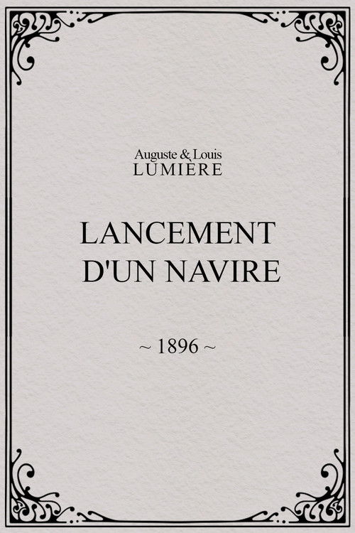 Lancement d'un navire poster