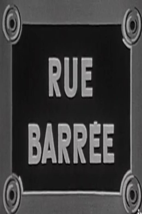 Rue barrée poster