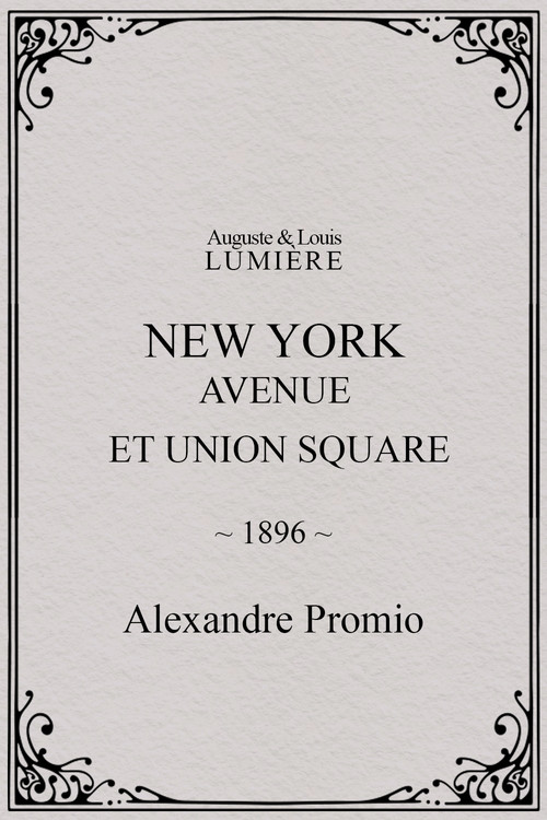 New York, Avenue et Union Square poster