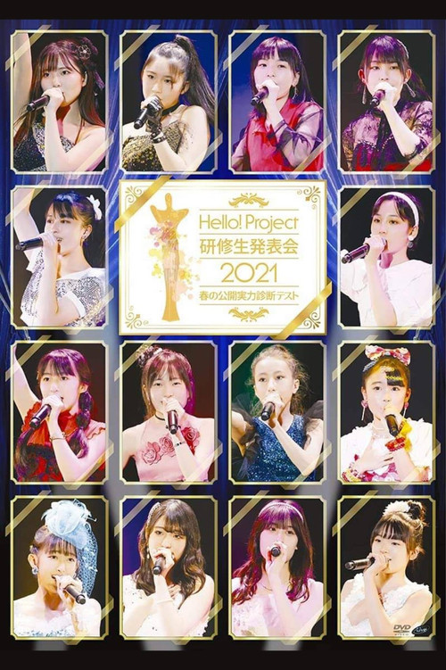 Hello! Project Kenshuusei Happyoukai 2021 ~Haru no Koukai Jitsuryoku Shindan Test~ poster