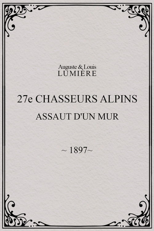 27ème chasseurs alpins : assaut d'un mur poster