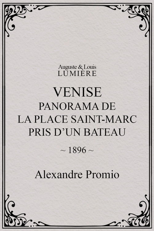 Panorama of St. Mark's Square Taken From a Boat poster