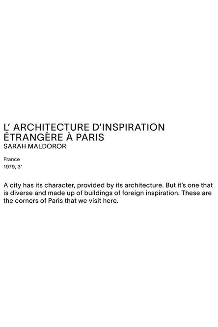 Foreign-Inspired Architecture in Paris