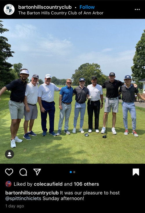 Cole Caufield + Trevor Zegras VS Ryan Whitney + Paul Bissonnette - Sandbagger Invitational X poster